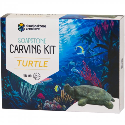 Turtle Soapstone Carving Kit