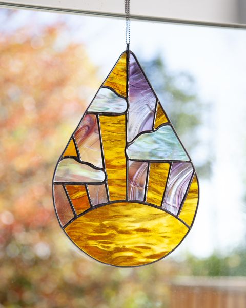 Stained Glass Sundrop Suncatcher