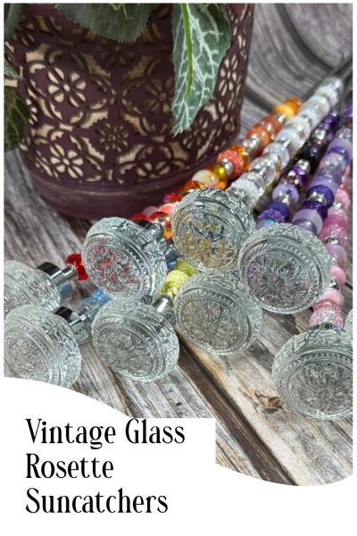 Vintage Rosette Suncatchers