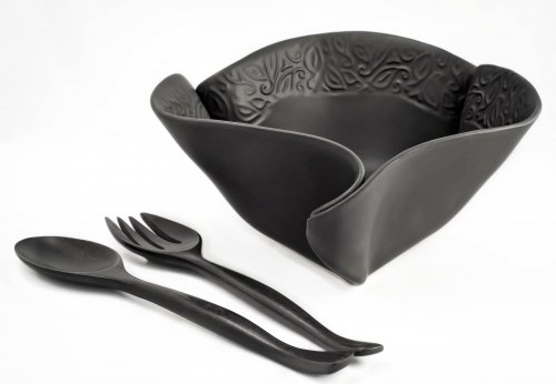 Ebony Large Curly Bowl