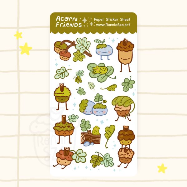 Acorn Friends Sticker Sheet