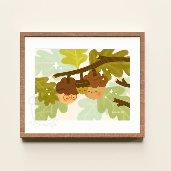 Acorn Family Print