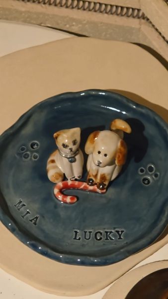 Forever by Your Side | Personalized Pet Keepsake Dishes