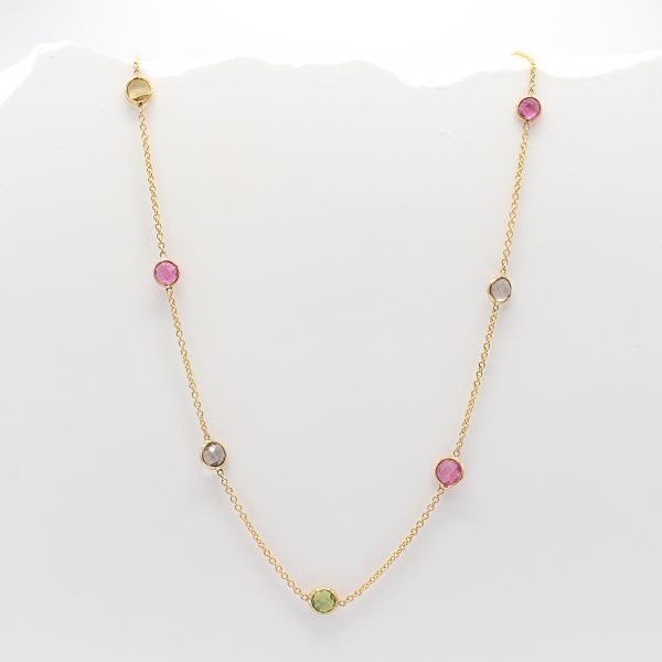 Color Stone Necklace