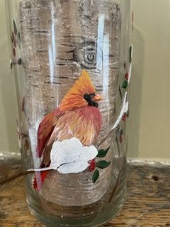 Hand painted lantern