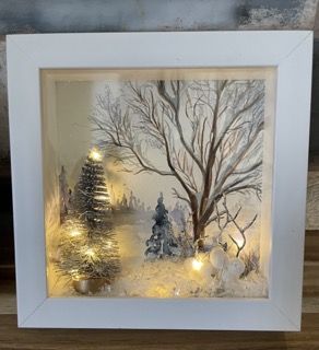 Hand painted Shadow Box