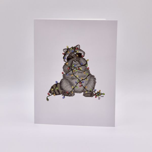 "Ringo, the Raccoon" Christmas Card