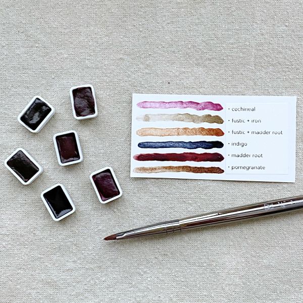 Watercolour Paints: natural pigments