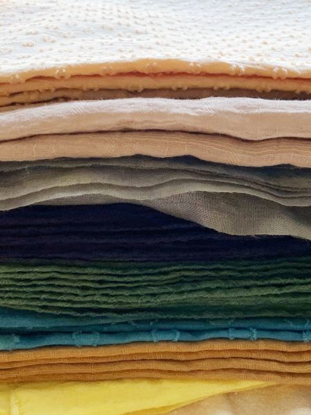 Naturally Dyed Cotton Scarves