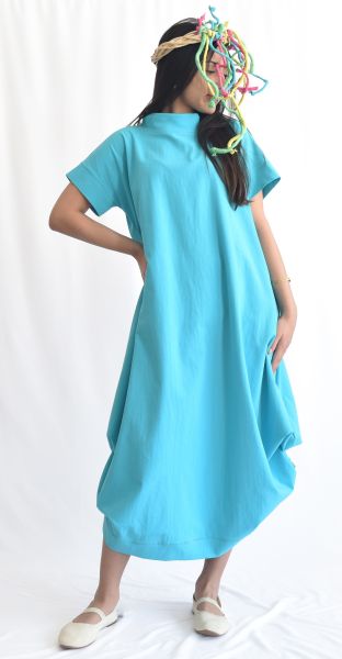 Parand Dress-Tall-Scuba Blue