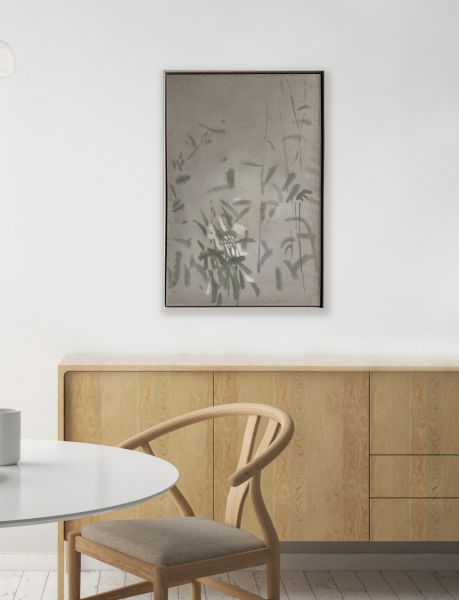 framed painting on Belgian linen